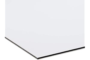 SIGNORBIT Dibond Pannello composito in alluminio con spessore di 3 mm colore bianco (50x70 cm)
