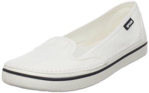 Crocs Women's Hover Slip On Canvas Oyster/Oyster Casual Loafers 11947-12U-500 8 UK