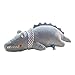 Produktbild Plüschtier Kuscheltiere Kopfkissen Kuscheltiere Krokodilkissen Mädchen Schlafen Lange Kissen Babybettausstattung (Color : Gray, Size : 75cm/30 inches)
