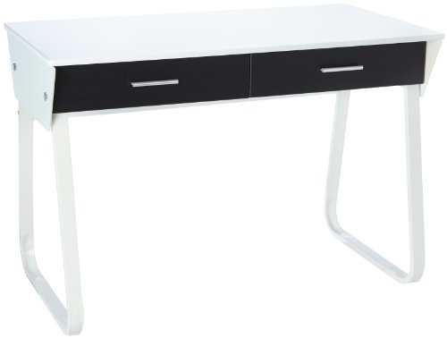 hjh OFFICE 673600 Schreibtisch MIRA wei Hochglanz - Front Schwarz hjh OFFICE 673600 Schreibtisch MIRA wei Hochglanz - Front Schwarz