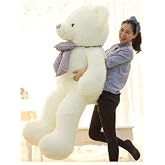150 cm Papyonlu Peluş Ayı-DEV Boy,% 100 YERLİ - Sevgiliye &Ouml;zel HEDİYE Beyaz