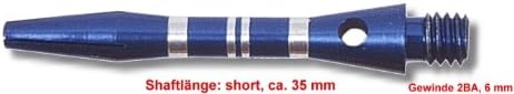 Karella Aluminum Dart Shaft short Blue Stripe