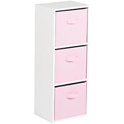 Hartleys Unité Cube Blanc a 3 Niveaux – Choix de Boites de Rangement