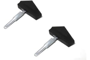 Import Parts 2 x Ignition Key Set - High Quality Keys in Black, Suitable for Moped and Moped