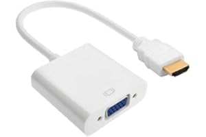 OuiSmart® Adaptateur (HDMI vers VGA Blanc)