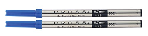 A. T. Cross Gel Rollerball-Minen Blau Blisterkarte mit 2 Minen für alle Selectip Pens - 2