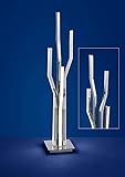 Besonderheiten: Tastdimmer Deutsche LED Tischleuchte Chrom Tastdimmer 2700 Lumen Höhe 62cm