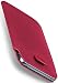 Produktbild moex Apple iPhone 5S | Hülle Pink Sleeve Slide Cover Ultra-Slim Schutzhülle Dünn Handyhülle für iPhone 5/5S/SE Case Full Body Handytasche Kunst-Leder Tasche