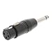 Produktbild Sweex XLR Adapter XLR 3-Pin Female - 6.35 mm Male Black [SWOP15940B]