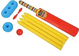 Freshh Club Cricket Bat Ball Wicket Set Plastic for Kids Cricket Kit -N86