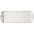 Villeroy & Boch – Toy's Delight Royal Classic rectangular cake plate, rectangular serving plate with relief pattern, premium porcelain, 40 x 16 cm, white