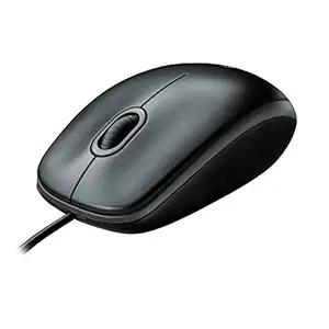 Logitech M100r Wired USB Mouse (Grey)