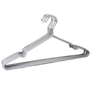 Drahtkleiderbügel mit grauer Kunststoffummantelung ca 40 cm breit 10,20 oder 40 Stück (40 Stück) - 2