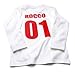 Personalised Baby/Kids T-shirt - White Long Sleeve (Footy),18-24 months