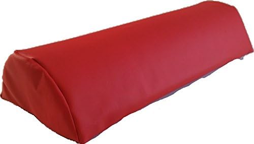 Insula Sana MASSAGE-EXPERT Half Roll Positioning Roll Neck Rollle 100 x 15 x 7.5 cm Red Faux Leather)