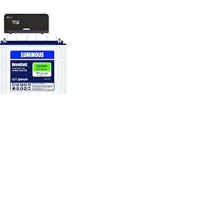 Luminous Zelio 1100 Inverter with ILTT 18048 150 Ah Tubular Battery, White