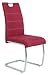 Produktbild Apollo 811428 Schwingstuhl Greta 4er Set, Webstoff Bordeauxrot, Griffmulde, Metallgestell verchromt, 43 x 59 x 98 cm