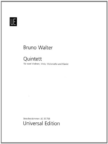 Quintett für Klavierquintett (2 Violinen, Viola, Violoncello und Klavier) Streicherstimmen