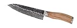 damastmesser victorinox Griffmaterial: Oliven Holz Wakoli Damastmesser (Santokumesser) japan.Damaststahl VG-10, mit Oliven Holzgriff, Wakoli Oliven Serie