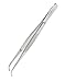 Remos tweezers curved, stainless, length 12.5 cm