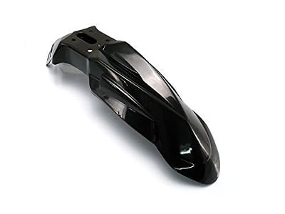 Alchemy Parts Moto Garde-Boue avant Noir pour Supermoto Tout Terrain Motocross Motocyclette Tout-Terrain