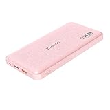Alta capacidad: carga de alta capacidad de 12000 mAh, 2,3 veces más que Huawei P9, 2,3 veces más que Samsung S7 y 3,5 veces más que iPhone 7. Se recarga en 6 horas con un entrada de carga rápida de 2 A.