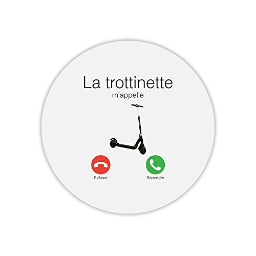 Preisvergleich Produktbild Mauspad, rund, Motiv: Tretroller m'App.
