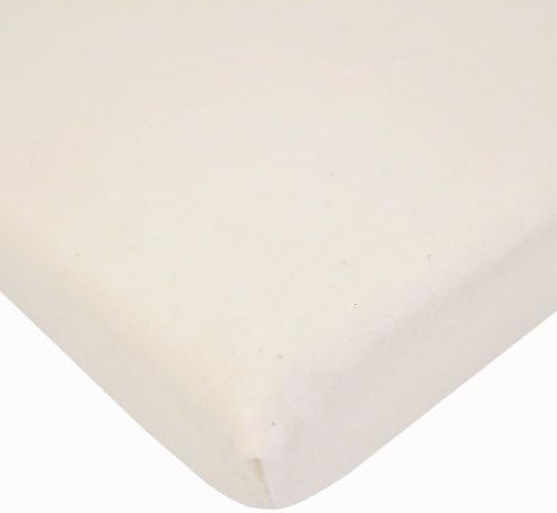 Organic Cotton Velour Crib Sheet Natural