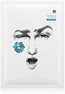 OKA Hydration &amp; Cooling Care, Cool Guy Facial Mask Sheet, 10ea