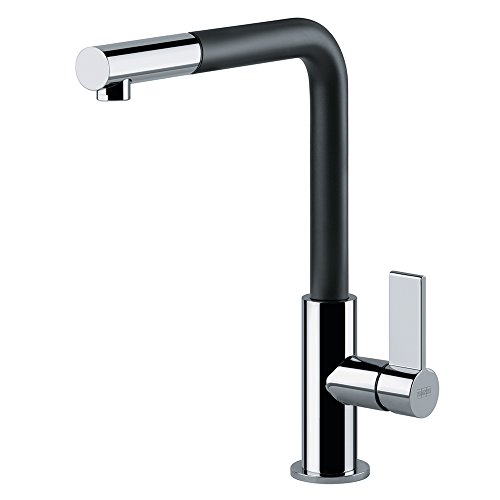 FRANKE 115.0373.945 Neptune Evo Pull-Out Robinet de cuisine, Chrome/Noir