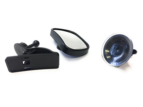 livoto Rückbankspiegel | Kinderspiegel | Babyspiegel | Überwachungsspiegel | Rücksitzspiegel | konvexe Form für gute Übersicht | zwei Befestigungsmethoden passt für jedes Auto - 3