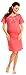 Zeta Ville Womens Maternity Nightie Nursing Nightdress Breastfeeding Gown - 391c (Coral, 10)