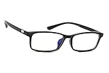 Sexy And Fashion MFAZ Morefaz Ltd Damen Herren Blaulichtfilter Brille Blendschutz, Anti, Kratzfestes Objektiv Computer TV Anti Glare Glasses (Black T8001)
