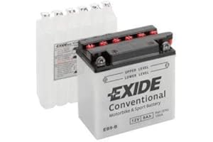 Batteria moto EXIDE EB9-B 9AH 100N YB9-B dimensioni 135X75X140