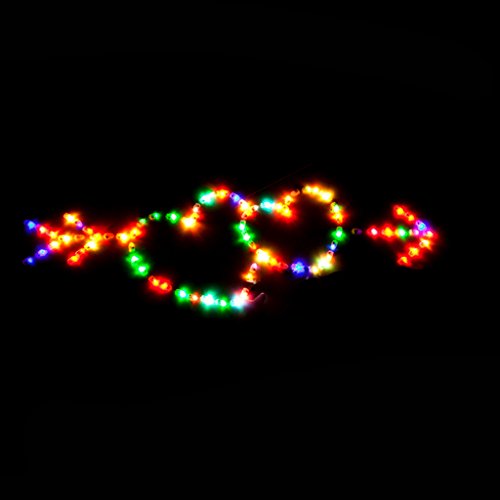 Generic 50Pcs Kugel-Form LED Luftballon Ballon Lampen Geburtstags Party Dekor Licht – Bunt - 6