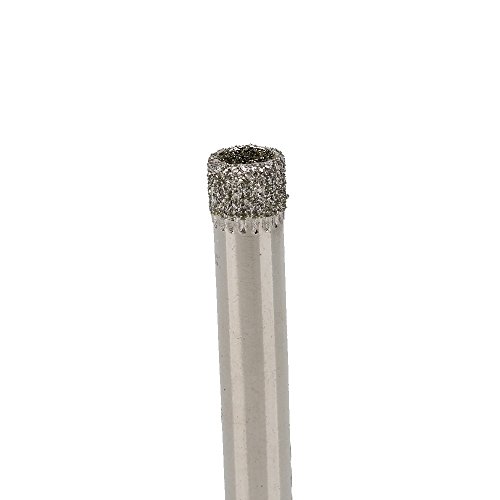 DN 6 mm-Durchm Silber Diamant beschichtete Bohrer Fliesen Keramik Glas Lochsägen (Packung mit 10) - 4