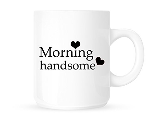 11 Oz Ceramic Coffee Cup - Morning Handsome Love My Husband Gift Mug