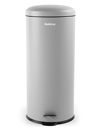 Beldray 30 Liter Grau Küche Mülleimer mit Softclose Deckel