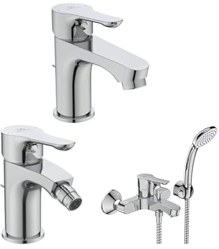 Tris Rubinetto Bagno Cromato - Miscelatore Lavabo + Bidet + Vasca Con Deviatore | Finitura M Cromata - Foto 12