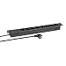 Produktbild 19" 1HE Steckdosenleiste 8 x Schuko Schutzkontakt-Steckdose ohne Schalter, Material Kunststoff schwarz