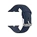 Produktbild Knowin Uhrenarmband Schnallentyp 3D Textur Kautschukband Ersatz Handgelenk Sport Bügel Silikon Gummi Sie Farbe Armband Uhrarmband für Apple Smart Watch Series 1/2/3/4 Vater (42mm)