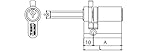 cilindro cerradura easy Nº de pitones: 5.
3 llaves de hierro niquelado por cilindro. 
Cilindro valido para cerradura Tesa. 
Articulo tambien conocido como bombillo, bombín, europerfil / pera.