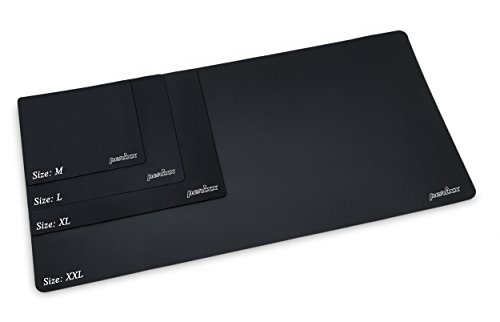 Perixx DX-1000XL, Gaming Mauspad – Abmessung 400x320x3mm – Anti-Rutsch-Funktion durch gummierte Unterseite – Oberfläche aus besonders behandeltem Strukturgewebe – schwarz - 4