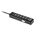 Produktbild Quer ACTIVE USB HUB 7 Port schwarz (KOM0609)