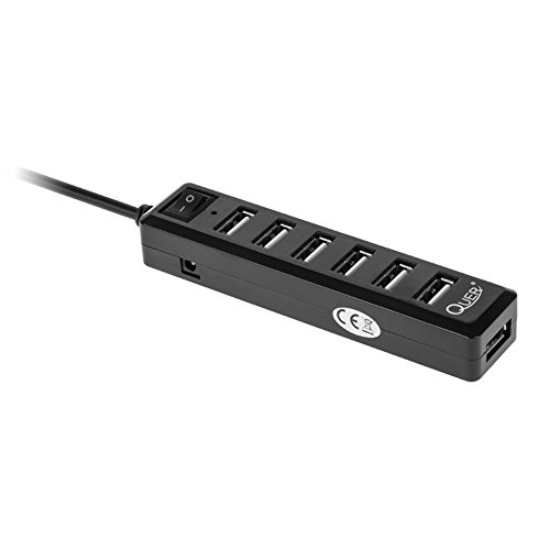 Preisvergleich Produktbild Quer ACTIVE USB HUB 7 Port schwarz (KOM0609)