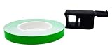 Incluye un aplicador. Quattroerre - 10290 - Cinta adhesiva para ruedas de color verde fluorescente, 7 mm x 6 m
