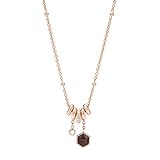 rauchquarz kette wirkung Hauptfarbe: Roségold Fossil Damen-Ketten mit Anhänger & Anhänger Edelstahl Quarz JF03063791