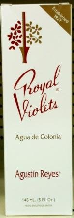 Royal Violets By Agustin Reyes 5 Oz Agua De Colonia Eau De Cologne Glass Bottle by Agustin Reyes