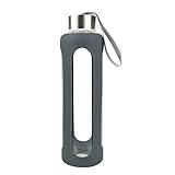 ❤Botella cristal Deporte 550ml super chula y cómoda.❤ El tamaño es perfecto para el gimnasio. Con aspecto elegante y moderno puede estar en la mesa de cualquier despacho, escuela, yoga, en el gimnasio y en el banco del parque.