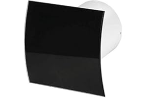 KB TOOLS Bathroom Extractor Fan – Multiple Options Including Pull Cord, Timer, Humidity Sensor – Silent or Turbo – Chrome, White and Black Finish Options – Low Energy Consumption ((Turbo) Pull Cord, PEGB100P)